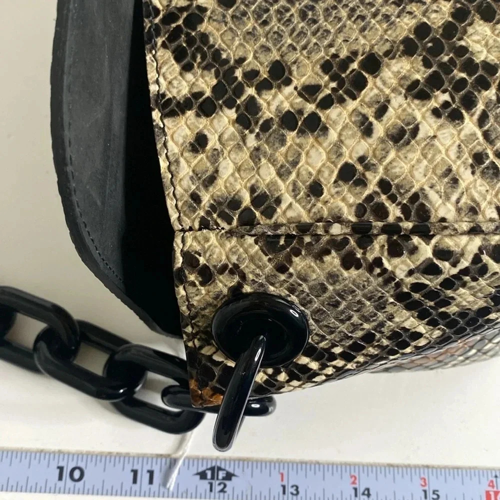 SIMON MILLER Snakeskin Printed Leather Bag - Picture 10 of 10